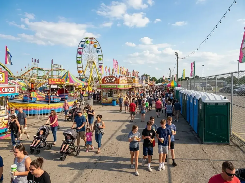 Porta Potty — State Fair — Porta Potty, Ferris Wheel, Strollers, State Fair, Porta Potty Rentals and Dumpster Rental in Frid…